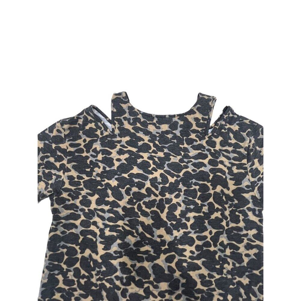 Painted Threads Size L‎ Camouflage Camo Cut-out Shoulder Top Blouse - Picture 7 of 7